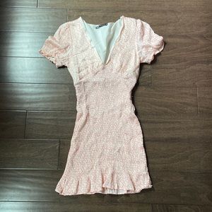 Zara floral mini dress